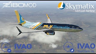 Test Flight  Zibo mod v4 for XP12  unnumbered NonPublic Versions [upl. by Atiugal693]