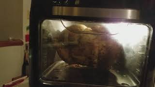 Power air fryer oven Rotisserie chicken [upl. by Loggia146]