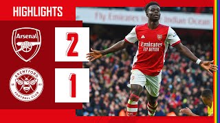 HIGHLIGHTS  Arsenal vs Brentford 21  Saka amp Emile Smith Rowe 🎶 [upl. by Ahsie]