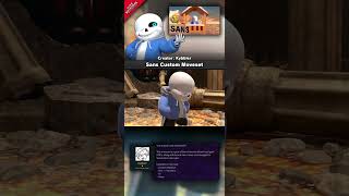 Sans Custom Moveset  Mod Showcase SSBU  supersmashbrosultimate undertale sans smashmods [upl. by Sheldon522]