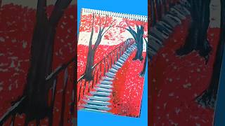 🌸🏵️how to make a beautiful painting 🎨🖌️drawing‎Pieceofartstrendingshortsyoutubeshorts [upl. by Yenar]