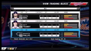 MLB The Show 12  Nationals Trade Deadline  Franchise 2 [upl. by Ahsetra]