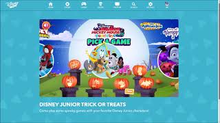 Disney Junior Tricks or Treats Pick a Game Screen Mickey Mouse FunHouse [upl. by Edylc]