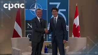 PM Trudeau meets with Latvian President Edgars Rinkēvičs – July 11 2024 [upl. by Oiciruam]