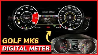 Volkswagen Golf Mk6 TSI GTI R Digital Cluster Meter [upl. by Chubb]