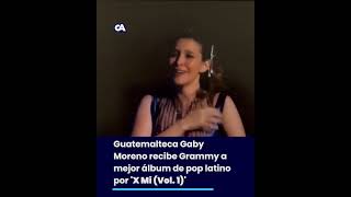 Guatemalteca Gaby Moreno recibe Grammy a mejor álbum de pop latino por X Mi Vol 1 [upl. by Alis]