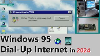 Windows 95 DialUp Internet in 2024 windows95 retropc internet [upl. by Schafer458]