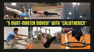 Top 5 Calisthenics Exercises to Build FullBody Strength  Full Body Workout Routine [upl. by Gundry]