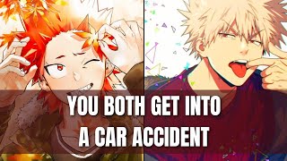 You both get into a car accident  Bnha x listener [upl. by Llennoj]