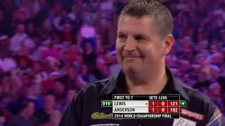 BACKTOBACK CHAMP Anderson v Lewis  2016 World Darts Championship [upl. by Faletti]