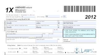 form 1x amended individual income tax return [upl. by Azeel145]