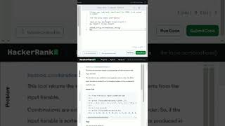 Hackerrank  itertools   itertoolscombinations hackerrankpython codingchallenge [upl. by Autumn]