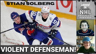 STIAN SOLBERG Scouting Report  The Most VIOLENT Defenseman in the 2024 NHL Draft [upl. by Marolda]