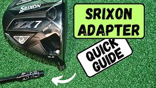 Srixon ADAPTER How To Adjust Srixon ZX7 MK2 Driver [upl. by Berenice]