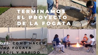 Terminamos nuestro Proyecto de la FogataComo Hacer una Fogata Facil y Rapido [upl. by Robinia]