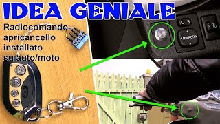 IDEA GENIALE come aprire il cancello elettrico da scooter  auto  tartaglia channel [upl. by Oralle236]