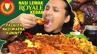 nasi lemak yang bukan nasi lemak mukbang malaysia NASI LEMAK ROYALE KEDAH [upl. by Yenruoj708]