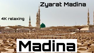 Madina  Madina Zyarat  Madina 4K relaxing video  Masjid Al Nabvi [upl. by Akemad]