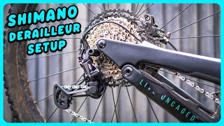 How To Install And Adjust A Shimano Derailleur  MTB Maintenance [upl. by Martz654]