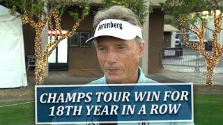 Bernhard Langer 18 Straight Years Of Champs Tour Wins After Charles Schwab Cup Championship [upl. by Noby]