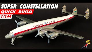 Lockheed L1049 Super Constellation  Air India  1144  Minicraft  Quick Build [upl. by Pry238]