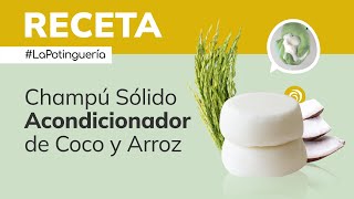 Cómo hacer Champú Acondicionador 🌾 Polvo de Arroz y Aceite de Coco 🥥 Jabonarium LaPotinguería [upl. by Lowson73]