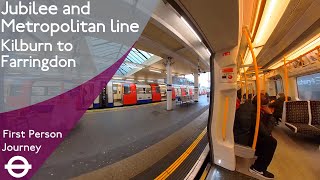 London Underground First Person Journey  Kilburn to Farringdon [upl. by Eniladam]