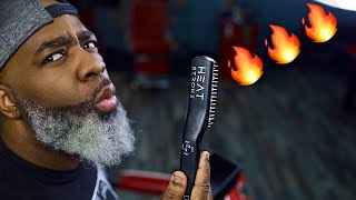 BEST HOT BEARD BRUSH  HOW TO STRAIGHTEN BEARD [upl. by Acquah]