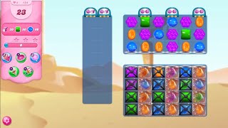 Candy Crush Saga LEVEL 124 NO BOOSTERS [upl. by Yenwat]