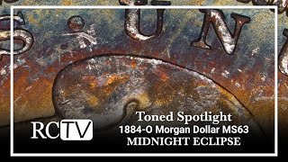 Toned Spotlight 1884O Morgan Dollar MS63 “Midnight Eclipse” [upl. by Gausman410]