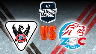 FRIBOURGGOTTERON VS ZSC LIONS  ŠVEICES AUGSTĀKĀ LĪGA  REGULĀRĀS SEZONAS 18 SPĒLE [upl. by Dnomad591]