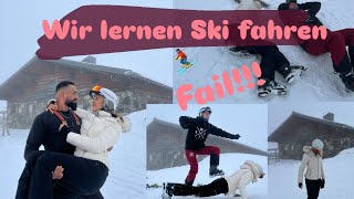 Wir lernen Ski fahren ⛷️ 🎿 [upl. by Sibell666]