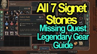 All 7 Signet Stones and Missing Quest Guide  Unlock Legendary Items  Drova [upl. by Paton]