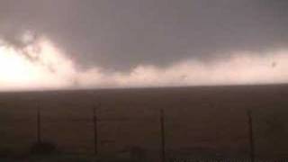 Tornado Video from Close Range  Storm chasers track a wedge [upl. by Nahsar417]