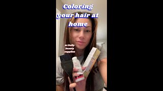 HOW TO DYE YOUR HAIR AT HOME USING SALLY’S PRODUCTS FROM LIGHT TO SOLID BROWN [upl. by Kentiggerma]