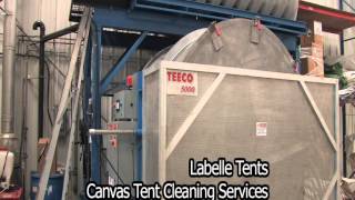 COMMERCIAL CANVAS TENT TARP AWNING CLEANING SERVICE BY OTTAWA LABELLE TENTS INC [upl. by Owades]