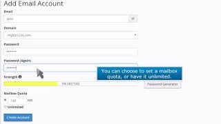 cPanel How to Add an Email Account in cPanel [upl. by Elram]