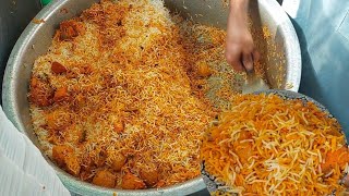 Famous Peshawari Biryani  Pak Ghazi Biryani Stadium Chowk Peshawar Saddar  Spicy Chicken Biryani [upl. by Westleigh3]