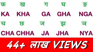 Hindi Ka kha ga gha writing in English [upl. by Analim779]