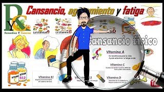 Las mejores VITAMINAS para el cansancio físico el agotamiento o la fatiga Tratar el agotamiento [upl. by Annazus]