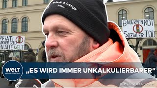 BAUERNPROTESTE Landwirte geben nicht auf Große Blockaden und Kundgebung in Nürnberg [upl. by Reniar]