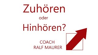 Zuhören oder hinhören [upl. by Anegue]