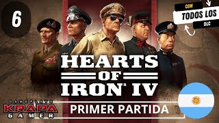 Hearts of Iron IV con Argentina primera partiga Gameplay español capítulo 6 [upl. by Misab]