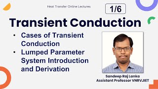 Transient Conduction 16  Lump case  Sandeep Raj Lanka Heat Transfer Online Lectures VNRVJIET [upl. by Plantagenet]