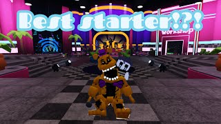 Is this the best starter in FNTD Tarnished Fredbear showcase [upl. by Samuele]