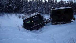 Hägglunds Bandvagn 206 BV206  Offroad to quotBarnbergstjärnquot [upl. by Ardekahs82]