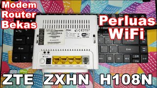 Perluas WiFi dengan ZTE ZXHN H108N Sebagai Access Point [upl. by Leong]