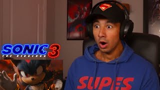 SONIC 3 NEW TRAILER REACTION [upl. by Ahseikal]