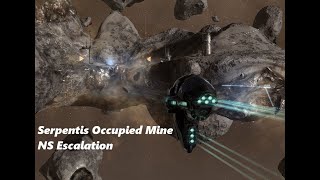 EVE Online  Escalation  Serpentis Occupied Mine [upl. by Ethbin836]