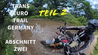 Trans Euro Trail TET  Abschnitt Zwei Von Krakow am See nach Templin Video Nr 2 [upl. by Tezzil]